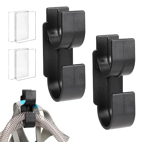 CPAP Hose Holder Hanger 2PCS Tangle Free Tube Hanging Hook C-Pap Mask Headband Hooks Hose Organizer Pipeline System for Tubing Support Sleep Apnea Machine Accessories