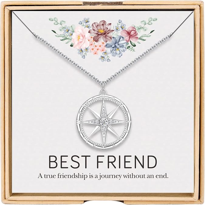 Friendship Necklace To My Bestie, Best Friend Necklaces for Women Friendship Gifts for Women Friend