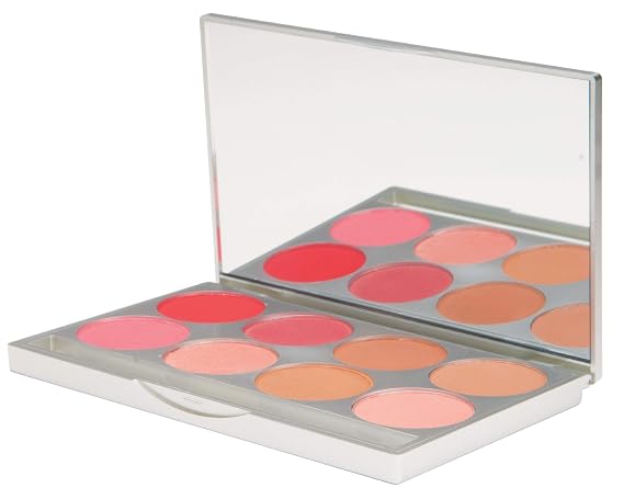 Graftobian Powder Blush Pro Palette, Warm Colors