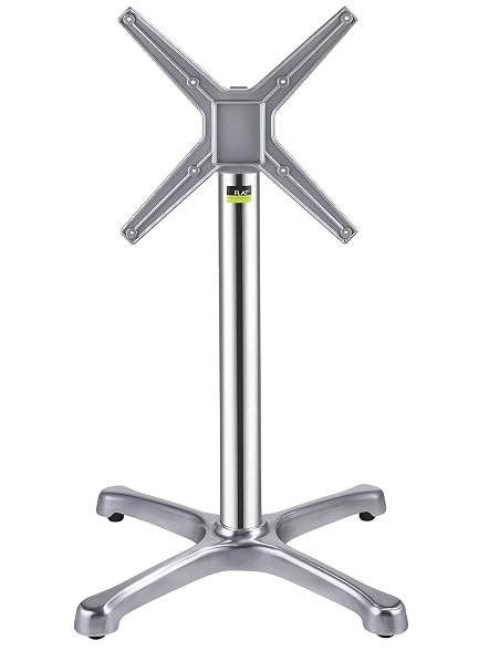 FLAT Self-Stabilizing BX26 - Aluminum, Dining Height Table Base with Flip Top Mechanism
