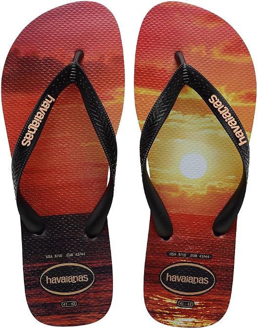 Havaianas Hype Men's FlipFlop, Black Black Peach, 33 EU