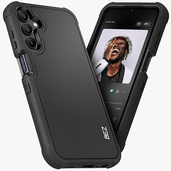 BEZ Case for Samsung Galaxy A15 Case Heavy Duty Case Military Grade Dustproof Non-Slip Durable Protective Case for Samsung A15 / Galaxy A15 5G Black