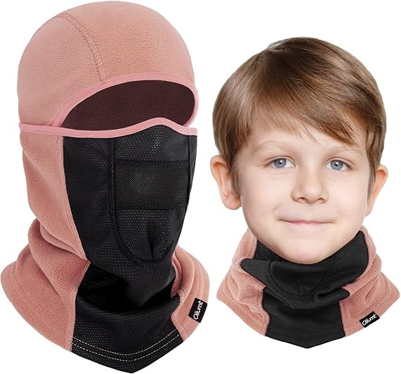Kids Balaclava Ski Mask Winter Breathable Face Mask for Boys Girls Windproof Neck Warmer for Skiing, Running, Cycling
