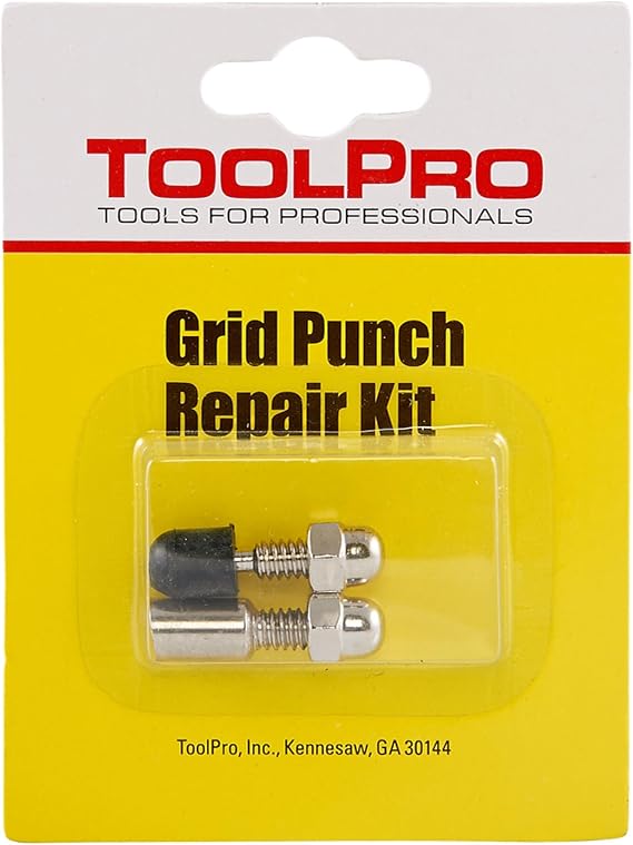 ToolPro Grid Punch for 1/8 in. Ceiling Rivets - One-Hand Hole Punch for Joining Suspended Ceiling Grid at Custom Lengths
