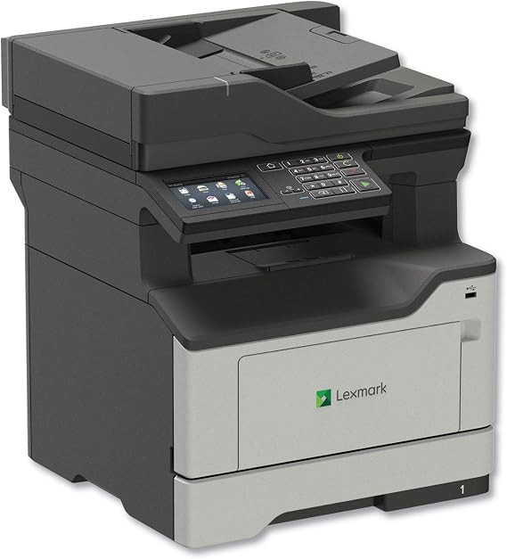 Lexmark MB2546adwe Multi Function Monochrome Laser Printer, Duplex with Two Sided Printing, Wireless Network and Airprint Ready (36SC871)