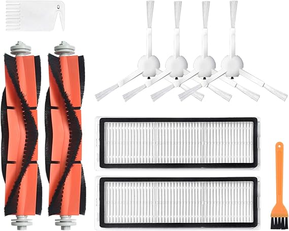 Spare Main Roller Brush Side Brush Filter Replacement Mopping Rags for Xiaomi Mijia 1C for Dreame F9 Sweeping Mopping Robot Vacuum Cleaner