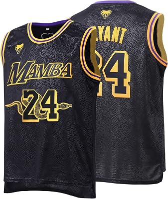 Mens Basketball Jeresy, 24 Basketball Jersey Shirts, Fashion Basketball Shirt, Gift for Basketball Fans 24 XL