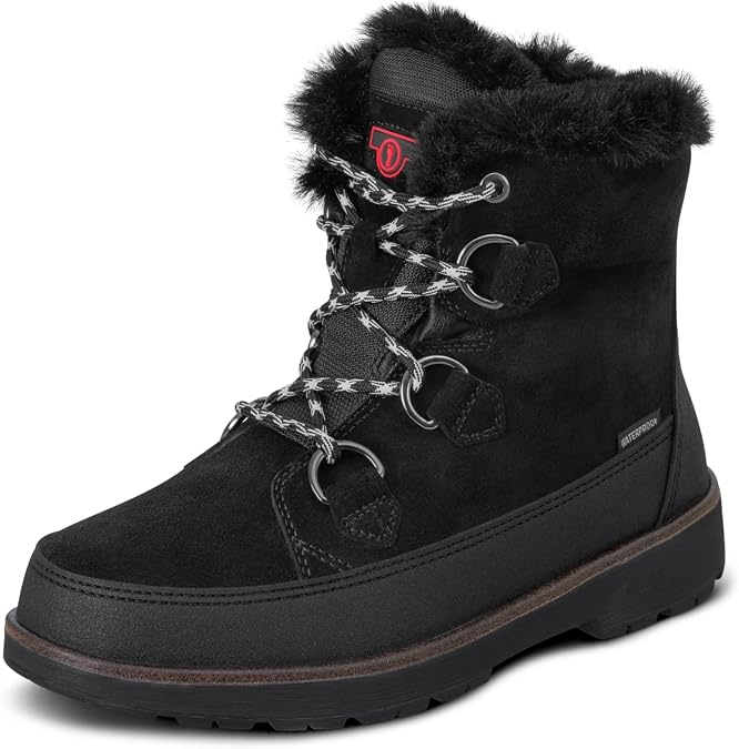 Orthofeet Stowe Orthopedic Womens Leather Snow Boots