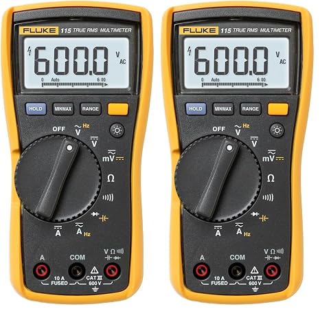 Fluke Industrial 115 True Rms Multimeter (Pack of 2)