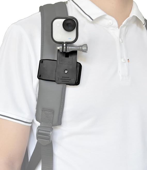 Camera Backpack Strap Mount for Insta360 Go Ultra | Cap Mount, Mounting Frame Included, Screw Included