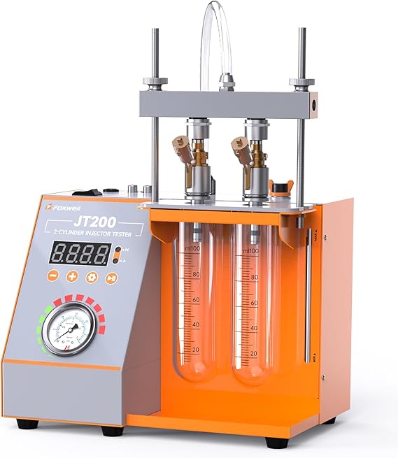 FOXWELL JT200 Fuel Injector Tester Cleaner - Visualize Spray Pattern & Flow
