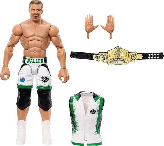 Mattel WWE Elite Action Figure & Accessories, Series #117, 6-Inch Collectible Grayson Waller with 25 Points of Articulation and Interchangeable Hands