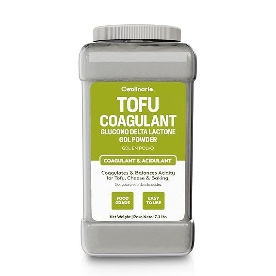 Coolinario GDL Tofu Coagulant Powder (1 GAL-7.1 LBS) Glucono Delta Lactone