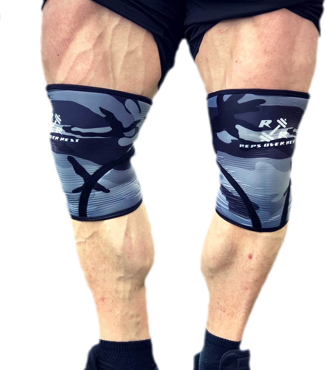 Knee Sleeves 1 Pair Support & Compression for Weightlifting, Strength Training & Powerlifting - 7mm Neoprene for DeadliftsSquats - Unisex Pink Camo, M