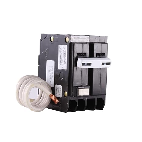 ABB Q-Line THQL2150GFT 50A Double-Pole Breaker Ground Fault Self Test | 120/240 VAC 10 KAIC GFCI Plug-On Pigtail Ground Fault Circuit Interrupter LIG Trip Function UL Listed & HACR Rated