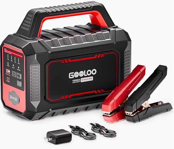 GOOLOO GT Truck PRO 10000A & 64000mAh Jump Starter with 65W Fast Charge
