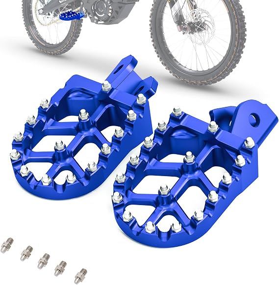 Electric Dirt Bike Wider Foot Pegs Footpegs CNC for Surron Sur Ron LBX ERide Pro SS 2.0 3.0 E-Ride Pro SR/S 79Bike Falcon GT Ventus One Blue