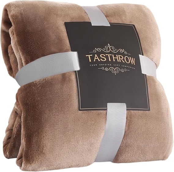 TASTHROW Large Flannel Fleece Throw Blanket, 5070 Inch