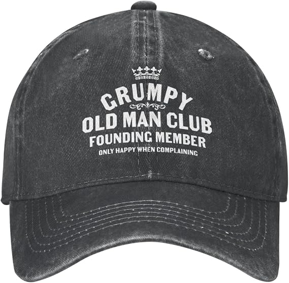 Grumpy Old Man Hat for Men Baseball Hats Adjustable Hats