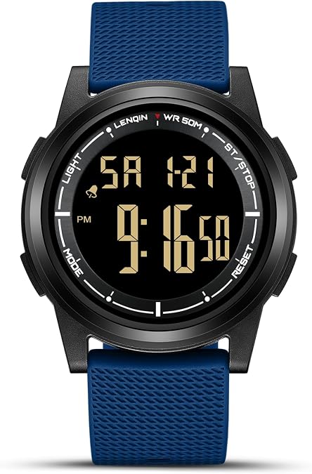 LN LENQIN Mens Watches Digital Waterproof Sports Watch for Men Stopwatch