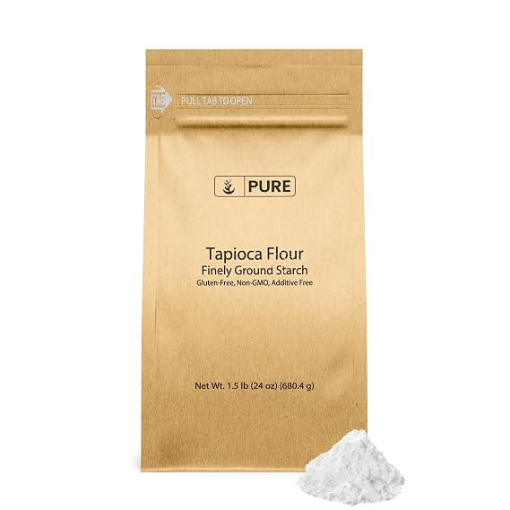 Pure Original Ingredients, Tapioca Starch, 1.5 Lb | For cooking, baking, and thickening
