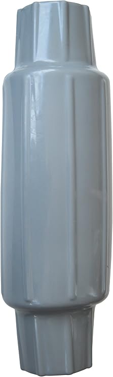 Dock Edge + Torpedo Pipe Bumper, 18", PVC- Grey