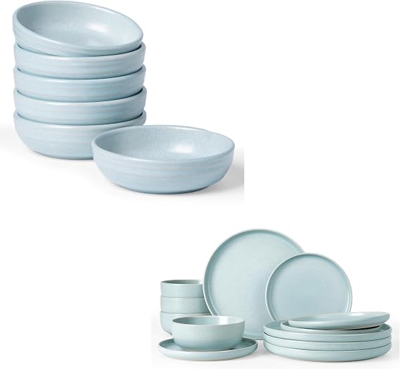 famiware 12 Pieces Dinnerware Sets and 3 oz Dipping Sauce Dishes