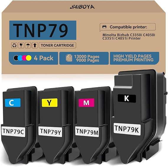 TNP-79 TNP79 High Yield Toner Cartridges Compatible for Konica TNP79 TNP 79