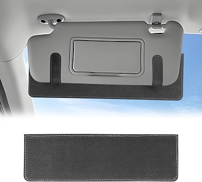 Car Sun Visor Extender, Anti-Glare Sunvisor Extension Shade Attachment for Safe Driving, Clip-On Sun Blocker Sunshade Extender Accessories Universal for SUV, Truck, SedanGray
