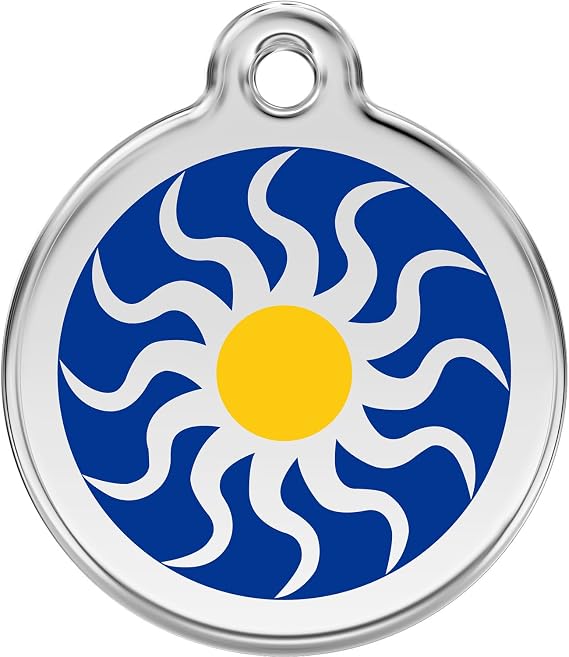 Red Dingo Personalized Tribal Sun Pet ID Dog Tag (Medium)