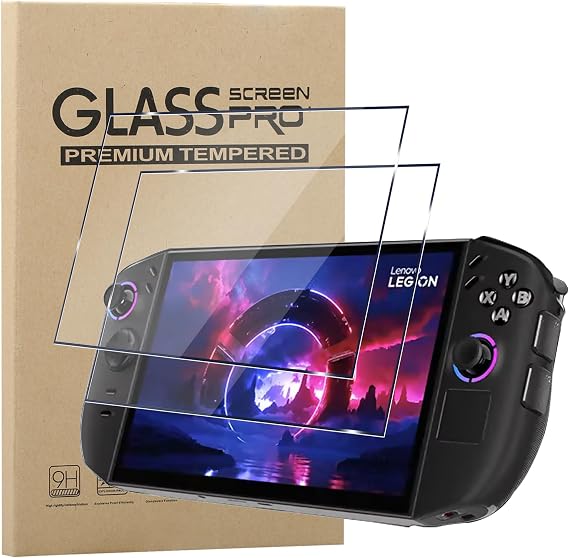 KZIOACSH 2 Pack Screen Protector for Lenovo Legion Go 2, Ultra Clear 9H Hardness Touch Sensitive Anti-Scratch Anti-Fingerprint Protective Tempered Glass Screen Guard for Lenovo Legion Go 2