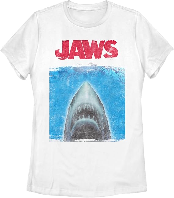 Jaws Women's Open Water Short Sleeve Crew Tee White