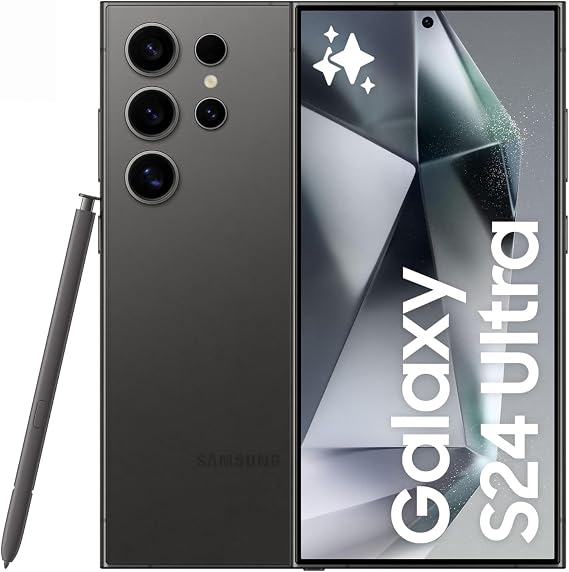 SIM FreeSamsung Galaxy S24 Ultra SM-S928B/DS 12+ 256GB | Global Version | Multi-Language | Japanese Supported | Smartphone Body | Black Titanium Black Parallel Imported Item