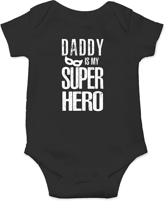 CBTwear Daddy Is My Superhero Baby Bodysuit Cute Infant Outfit