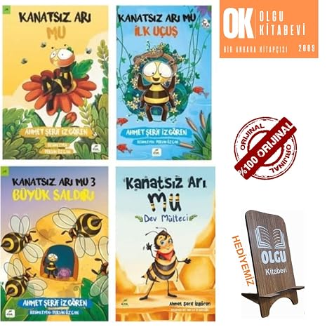 Kanatsız Arı Mu Serisi - 4 Kitap Set - Ahmet Şerif Izgören TELEFON TUTUCU HEDİYE