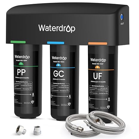Waterdrop WD-TSA-UF 0.01 m Ultra Filtration Under Sink Water Filter System