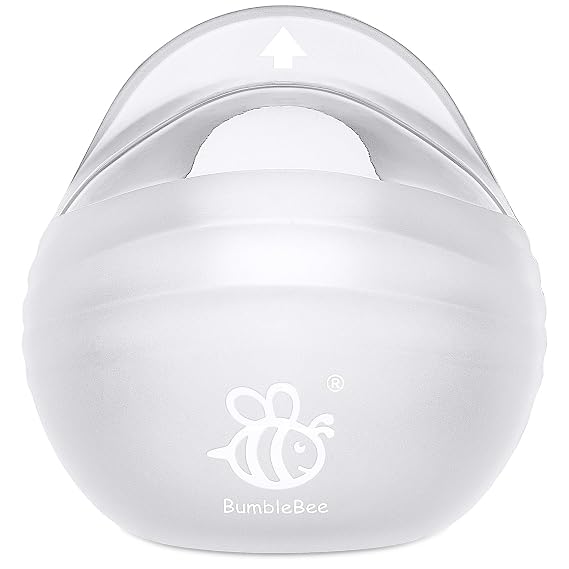BumbleBee Wearable Milk Collector | Hands-Free, Kick-Proof, Portable Silicone Milk Saver for Breastfeeding Moms | Discreet, Comfortable - 3oz/90ml, 1 Count
