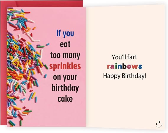 Funny Birthday Cards for Men Women, Hilarious Birthday Gifts for Husband Friends Coworkers, Bday Greeting Card for Niece Nephew Him Her, Happy Birthday Card for Brother sister