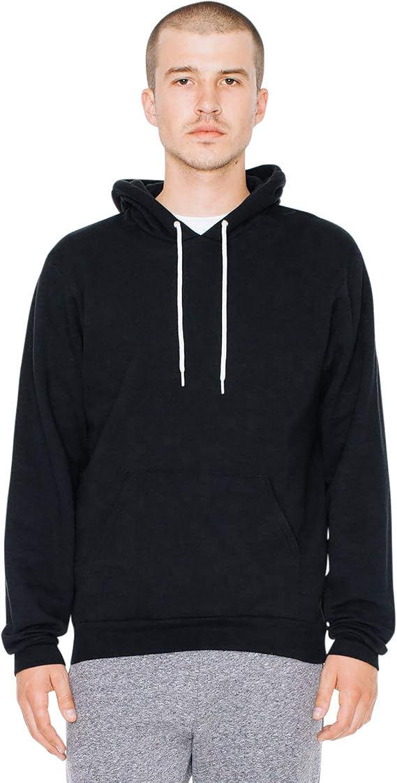 American Apparel Men's Flex Fleece Long Sleeve Pullover Hoodie