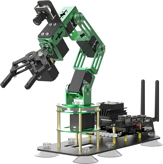 Yahboom 6DOF Robotic Arm for Jetson Nano 4GB ROS2,3D AI Vision Camera,Desktop Collaboration, Developed Python Programming for Adults OpenCV