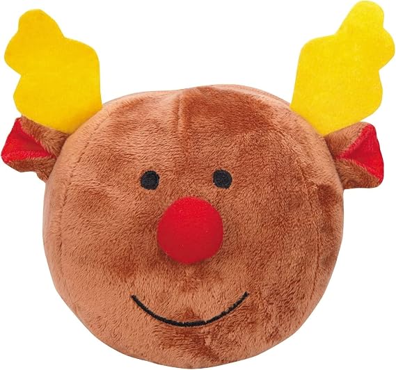 Grrriggles Snowball Gang Dog Toy, Reindeer