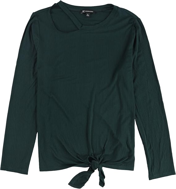 I-N-C Womens Pullover Blouse, Green, Medium