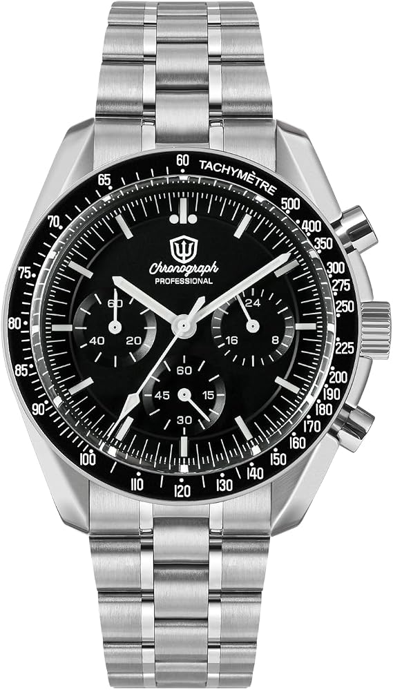 watchdives WD1860 WD1861 WD1863 Men's Chronograph Watch Japan VK63 Quartz Sports Watches 40mm Bubble Sapphire Crystal Wristwatch 100M Dive Watch