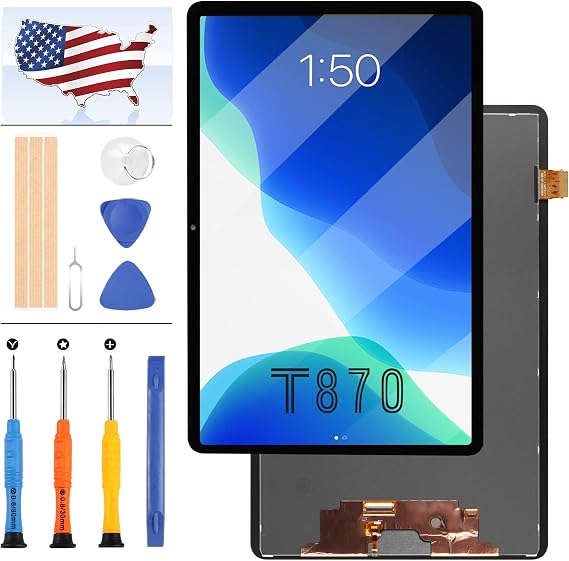 for Samsung Galaxy Tab S7 SM-T870 Screen Replacement for Galaxy Tab S7 T870 LCD Screen Replacement for SM-T875 SM-T876B Display Touch Digitizer Assembly Repair Parts [Not Fit for Tab S7 Plus]