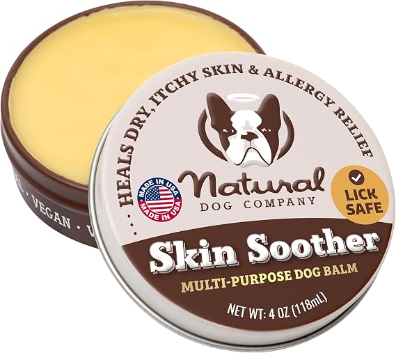 Natural Dog Company Skin Soother Dog Balm, 4 oz Tin