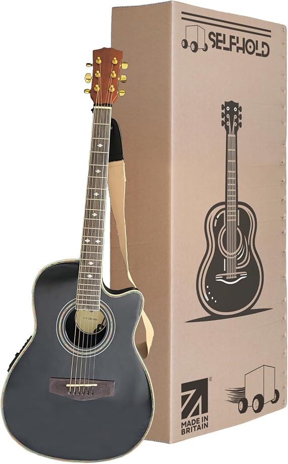 3 Double Wall Acoustic Guitar Shipping Boxes with Carry Handles 505 x 200mm x 1270mm (50.5 x 20 x 127cm) for Guitar retailers, Manufacturers, for Storing or Transporting Acoustic Guitars