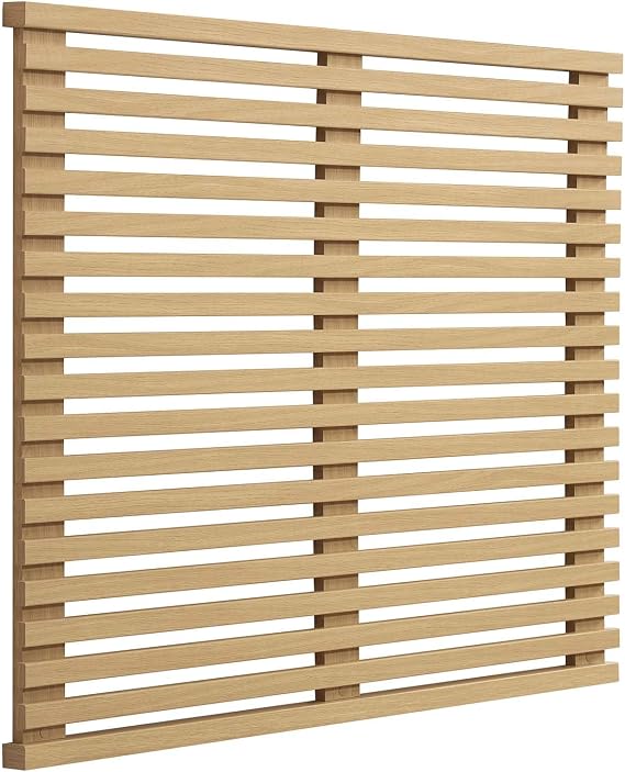 Modway Render Mid-Century Modern Wall-Mount Twin Headboard in Oak