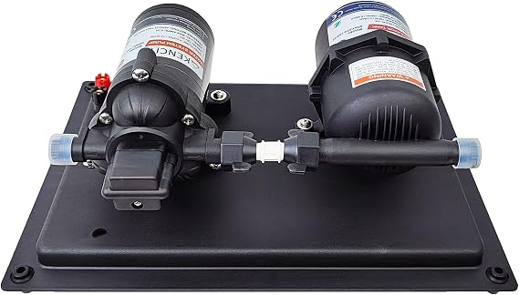 RV Water System, Accumulator Tank System - 12Vdc, 4.0 GPM, 45 PSI, 0.2 Gallon Tank