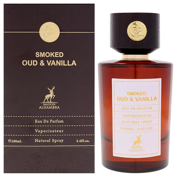 Smoked Oud And Vanilla by Maison Alhambra for Men - 3.4 oz EDP Spray