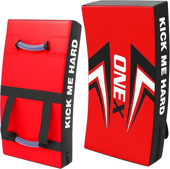 Kick Shield for Muay Thai, MMA & Boxing 70cm Strike Pad with Dual Handles Martial Arts Training Pad for Karate, Kickboxing, Taekwondo Shock Absorbing, Durable & Lightweight